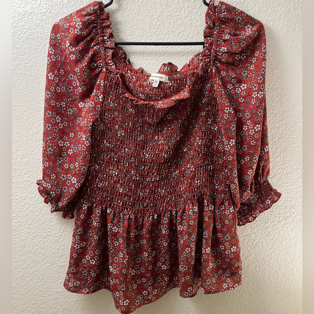 Floral Peplum Top
